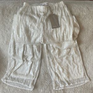 Meshki Diaz Sequin Pants - White
